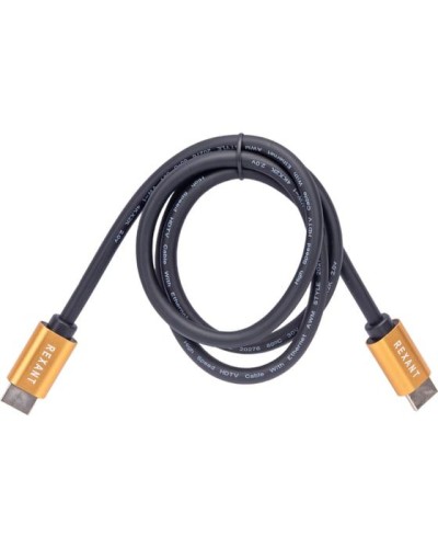 Кабель HDMI - HDMI 2.0, 1м, Gold REXANT 17-6102 в Коломне Системы видеонаблюдения Pintop.ru